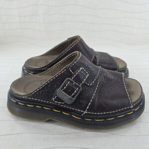 Vintage Dr Martens Womens Brown Leather 9075 Chunky Doc Sandals Size 4 US